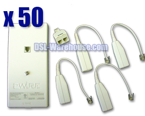 2Wire Home DSL Filter Kit ~ 50-Pack