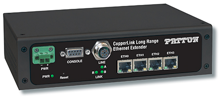 Patton CopperLink CL2300E Industrial Grade, Long Range-Bonding Wire-Bonding Ethernet Extender | up to 5.11 miles