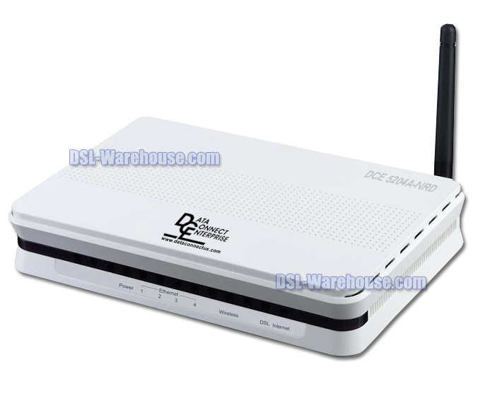 DATA CONNECT 5204A-NRD/P 4-PORT WIRELESS ADSL2+ WIRELESS N ROUTER DEVICE WITH APPLE SUPPORT