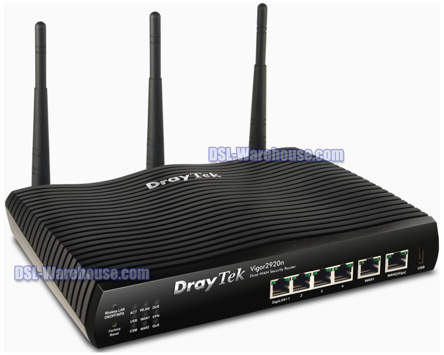 DrayTek Vigor 2920n Wireless 802.11n Dual WAN Security Router