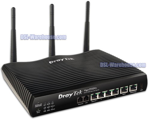 DrayTek Vigor 2920Vn Wireless Dual WAN Security Router with VoIP