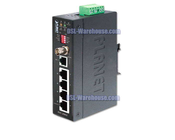 Planet IVC-2002 4-Port Industrial Hardened Ethernet Extender