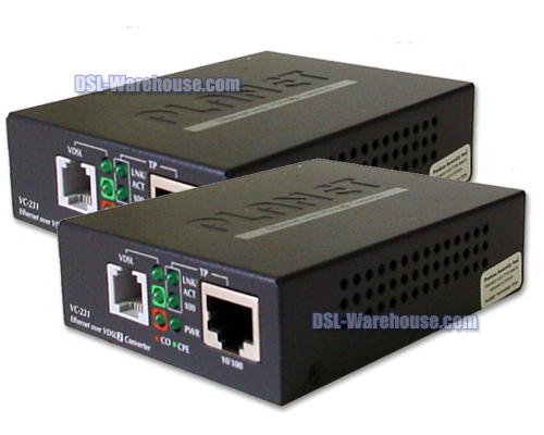 Planet VC-231 High Speed VDSL2 Ethernet Extenders 2PK