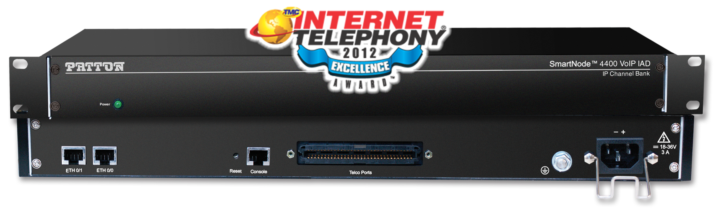 Patton SmartNode SN4400 IpChannelBank Analog VoIP Router | 12 to 32 FXS or FXO ports