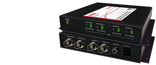 Artel FiberLink 3518/3519 4 Channel Bidirectional 3G/HD/SD-SDI (4K/UHD) over one Fiber